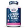 Haya Labs, L-Arginine/L-Ornithine/L-Lysine, 100 капс.