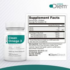 Omne Diem, Clean Omega 3, 120 гел. капс.