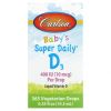 Carlson Labs, Babys Super  D3, 10 мкг (400 МЕ), 10,3 мл.