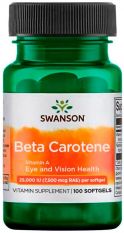 Swanson , Beta Carotene 25000IU (7500mcg), 100 гель.капс.