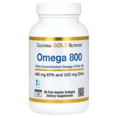California Gold Nutrition,Omega 800,90 гель.капс.