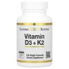 California Gold Nutrition, D3 5000+K2 60 капс.