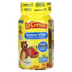 L'il Critters, Gummy Vites,мультивитаминный комплекс, 70 жевательных конфет