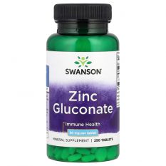 Swanson,Zinc Gluconate 30 mg,250 табл.
