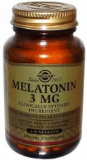Solgar,Melatonin 3 мг,120 таб.