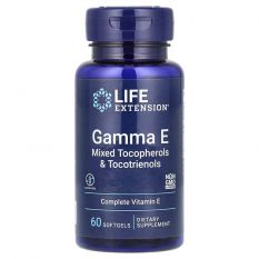 Life Extension,Gamma E (смесь токоферолов и токотриенолов) ,60 гель.капс. акция