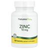 Nature's Plus, ZINC 10 мг, 90 таб.