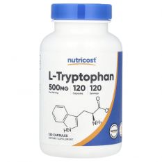 Nutricost, L-Tryptophan 500 мг,120 капс.