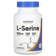 Nutricost, L-Serine 500 мг, 120 капс.