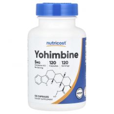 Nutricost, Yohimbine HCL 5 мг, 120 капс.