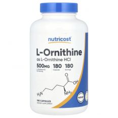 Nutricost, L-Ornithine 500 мг,180 капс.