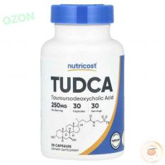 Nutricost, Tudca 250 мг, 30 капс.