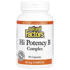 Natural Factors, Complexe B Haute Efficacite, 90 капс.