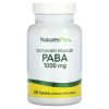 Natures plus, Paba, 1000 мг. 60 таб.