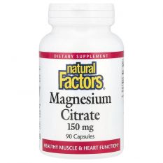 Natural Factors, Magnesium Citrate 150 мг. 90 капс.