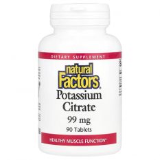 Natural Factors, Potassium Citrate 99 мг, 90 таб.