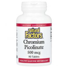 Natural Factors, Chrom Picolinate, 500mcg 90 таб.
