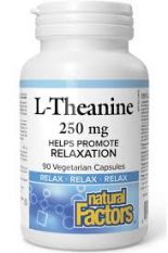 Natural Factors, L-Theanine 250 мг. 90 капс.