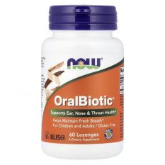 NOW, OralBiotic, 60 жев.таб.