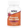 NOW, Prenatal Gels+DHA 90 гел. капс.