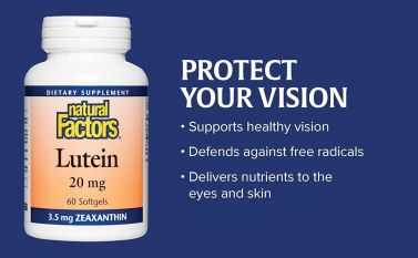 Natural Factors, Lutein 20 мг, 150 гел.капс.