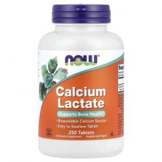 NOW, CALCIUM LACTATE. 250 таб.