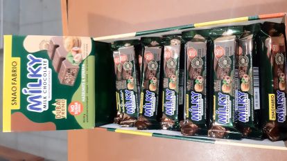 Bombbar SNAQFABRIQ, Молочный шоколад с фундуком и хрустящим тестом ,34 г