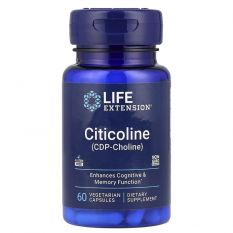 Life Extension, Citicoline (CDP-Choline), 60 капс.