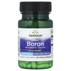 Swanson, Albion Boron Bororganic Glycine 6 mg, 60 капс.