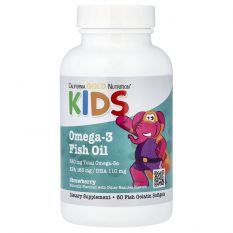 California Gold Nutrition, Kid’s Omega-3 Fish Oil, 60 гелькапс.