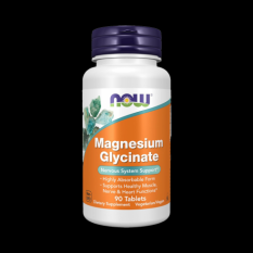NOW, Magnesium Glycinate (Магния Глицинат) 90 таб.