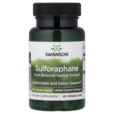 Swanson, Sulforaphane 400 mcg, 60 капс.