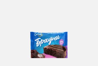 Solvie, Брауни протеиновый в глазури, 50 г.