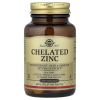 Solgar, Chelated Zinc 22 мг, 100 таб.