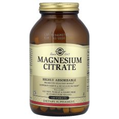 Solgar. Magnesium Citrate 200 мг, 120 таб.
