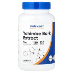 Nutricost, Экстракт коры йохимбе 9 мг, 120 капс.