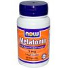 NOW, Melatonin 3 мг, 60 капс.