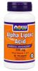 NOW, Alpha Lipoic Acid 100 мг, 60 капс.