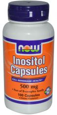 NOW, Inositol 500 мг, 100 капс.