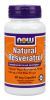 NOW, Natural Resveratrol 50 мг, 60 капс.