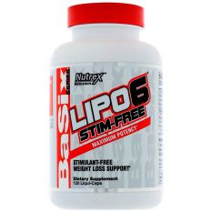 Nutrex, Lipo-6 stim-free, 120  капс.