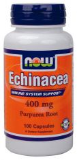 NOW, Echinacea Root 400 мг, 100 капс.