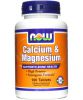 NOW, Calcium & Magnesium, 100 таб.
