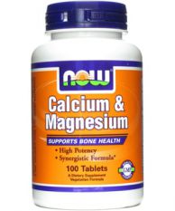 NOW, Calcium & Magnesium, 100 таб.