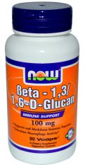 NOW, Beta-1,3/1,6-D-Glucan, 90 капс.