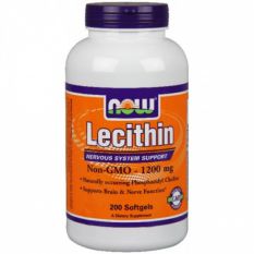 NOW, Lecithin 1200 мг, 200 гел. капс.