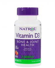 Natrol, Vitamin D3 2000 IU, 90 таб.