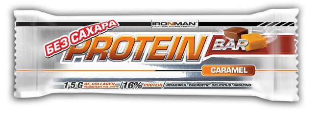 IRONMAN,  Protein Bar без сахара, 50 г.