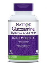 NATROL, Hyaluronic Acid MSM Glucosamine, 90 вег. капс.