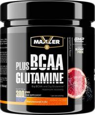 Maxler, BCAA plus Glutamine, 300 г.